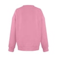 thumbnail image 6 of Women's Soft V Neck Sweatshirt, Long Sleeve Cozy Pullover Tunic | CSEONE,Pink S, 6 of 6