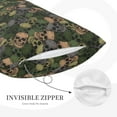 thumbnail image 5 of Balery Camouflage Skulls Bedding Queen Pillow Cases - Envelope Closure - Soft Brushed Microfiber Fabric - Shrinkage and Fade Resistant Pillow Cases-16"x24", 5 of 9