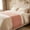 Orange, variant on Luiuiu Solid Color Fringed Bed Runner for Queen Size Bed, Soft Decorative Bed Scarf Throw Blanket, Multi-Color Bed End Runner for Bedroom, Hotel & Guest Room Decor