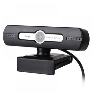 720P Webcam avec Microphone - Diffusion de la webcam avec 360 Degré Rotation Fonction Plug & Play USB Webcam pour les appels/conférence Zoom/Skype/YouTube Ordinateur portable
