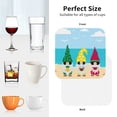 thumbnail image 6 of Kdxio Gnomes On The Beach Funny Coasters,4 Pcs Leather Coasters,Housewarming Gifts,Protect Furniture from Water Marks Scratch and Damage, 6 of 6