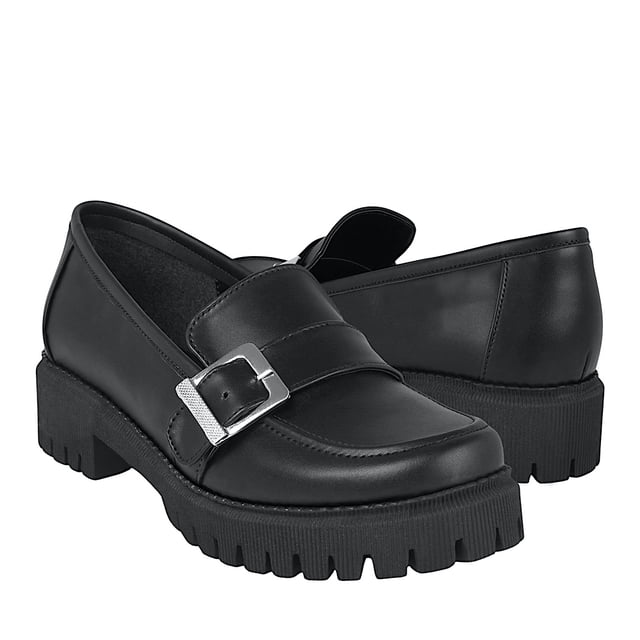 MOCASINES DAMA STYLO 5120 SIMIPIEL NEGRO