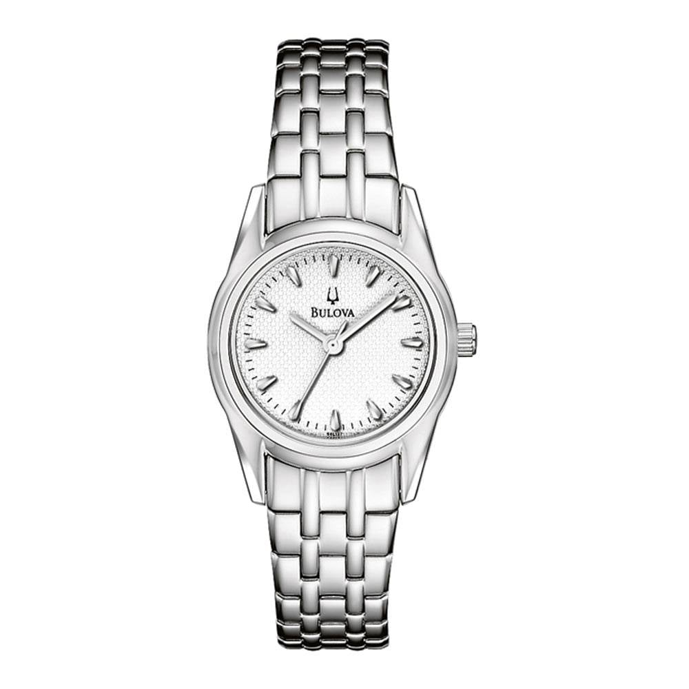 Bulova Bulova Women's bracelet silver white dial watch 96l127