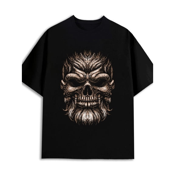 Skull Head T-Shirt men's 180G 100% Cotton black Casual Unisex Shirt Cotton tshirts Basic Unisex Shirt Graphic Tee tshirts Original Unisex Shirt Graphic Tee tshirts