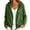 Army Green, variant on Women Button Hooded Sweatshirt Jacket Soft Lightweight Hoodies Cardigan with Drawstring Hem Side Pockets Loose Fitting Casual Daily Outwear Blue M