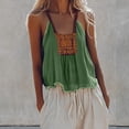thumbnail image 5 of Gpaecead Camisole en Dentelle pour Femmes - Style Vintage Col en V Sans Manches Vert, 5 of 5