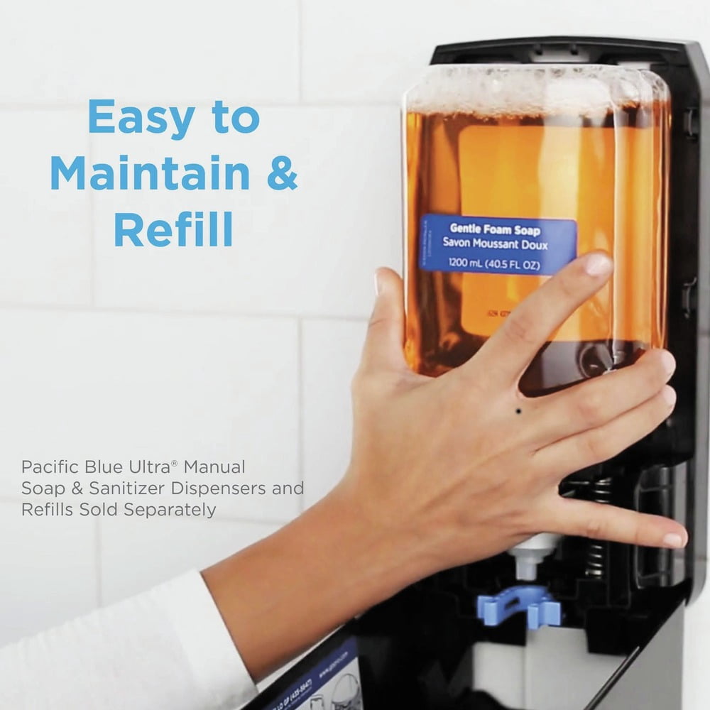 1200 mL Pacific Blue Ultra Antimicrobial Foam Soap Manual Dispenser Refill - Pacific Citrus (4/Carton)