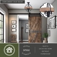 thumbnail image 2 of Beaumont 14-in W Gray and Natural Rope Farmhouse Cage Ceiling Light, 2 of 9