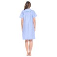 thumbnail image 4 of Casual Nights Women's Dressing Gown - XL, 55% Cotton, Short Sleeve Woven Robe Duster, 4 of 5
