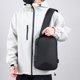 thumbnail image 5 of Bolsa mensajera para ciclismo exterior Bolsa de hombro USB de gran capacidad Poliéster Negro azul gris 12,6x8,27x3,94 pulgadas impermeable Ligera, 5 of 6