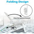 thumbnail image 3 of Wooden Adirondack Chair Folding Fire Pit Chair Resin Deck Chair for Adults & Seniors Resting in Patio,Yard, White, 3 of 7