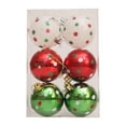 thumbnail image 2 of Christmas Ornaments 6Pcs 2.36" Christmas Colorful Ball Decor with Strings, Shatterproof Christmas Bulbs, Hanging Decorations for Xmas Tree, Holiday, Wedding, Party, 2 of 9