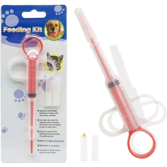 2 Pcs Distributeur de Médicaments pour Chiens et Chats Outil Médical en Silicone Super Durable et Réutilisable Extrêmement Pratique