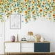 thumbnail image 1 of Sunflower Hanging Vine Ivy Wall Decals Flower Wall Stickers Bedroom Living Room TV Wall Door Decor Murals (Sunflower Hanging Vine), 1 of 4