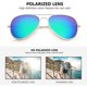thumbnail image 4 of Gafas de sol para hombres mujeres aviador polarizadas metal, 4 of 5
