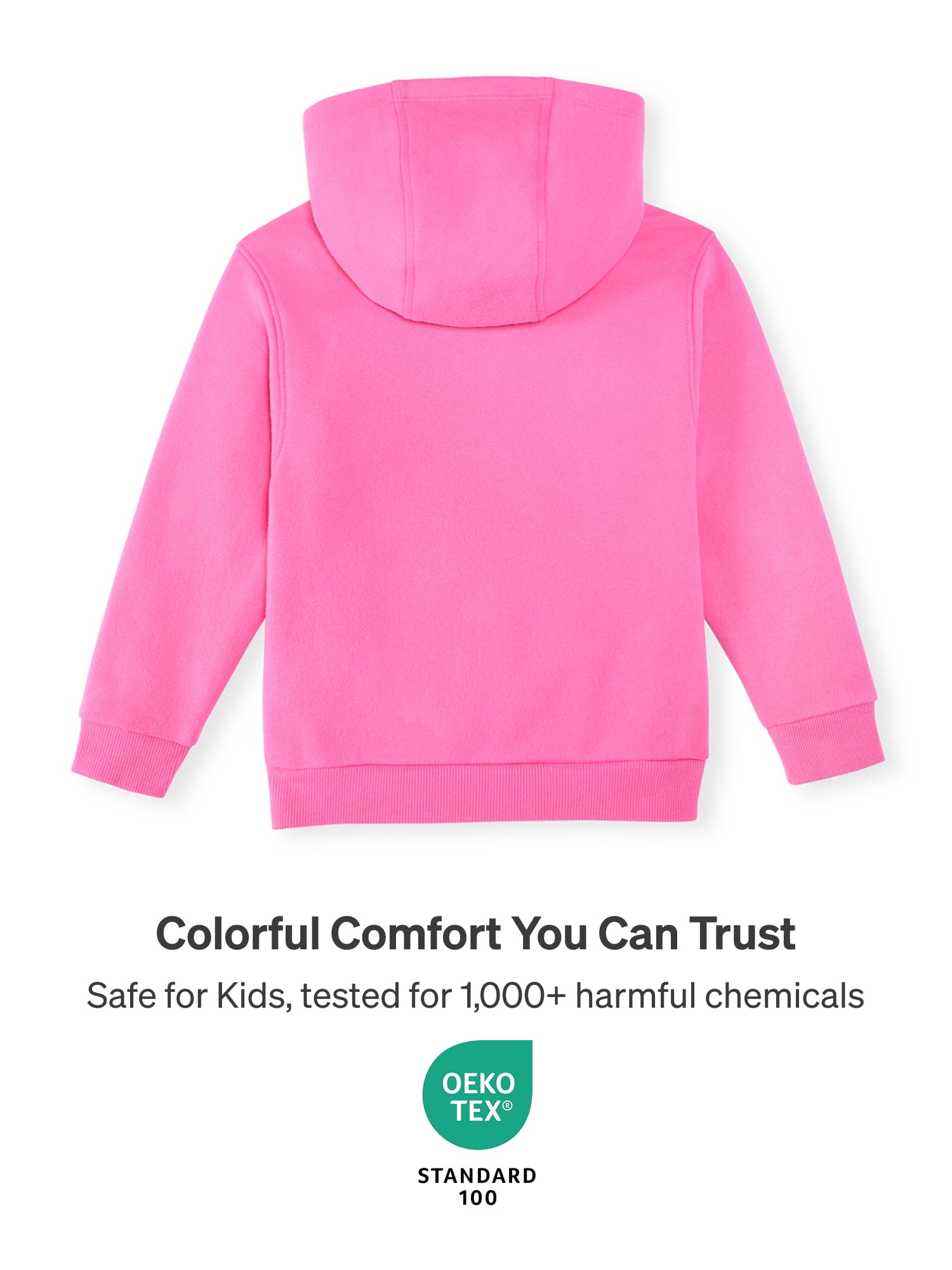 Color Mix by Garanimals Kids Fleece Hoodie, Sizes 6–16