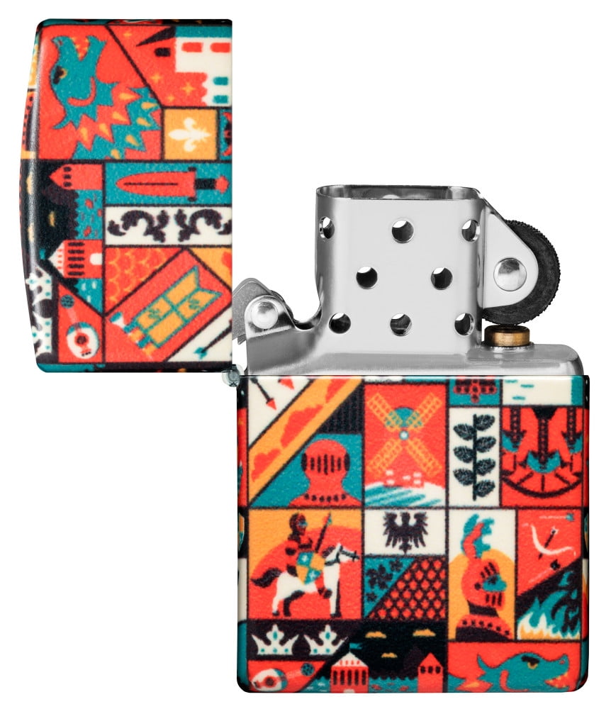 Zippo Old Ages Design 540 Matte Pocket Lighter