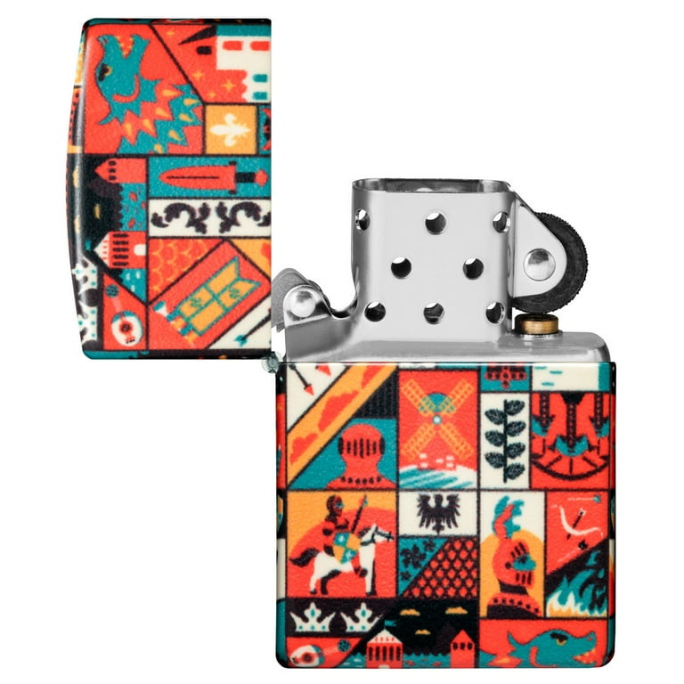 Zippo Old Ages Design 540 Matte Pocket Lighter - Walmart.com