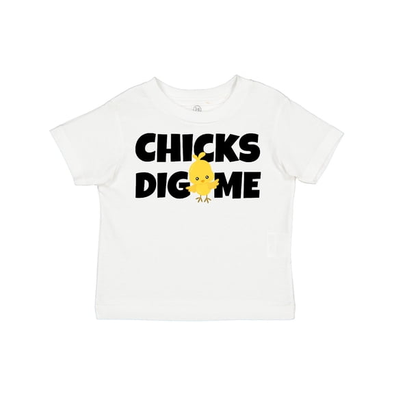 Inktastic Chicks Dig Me Boys Toddler T-Shirt