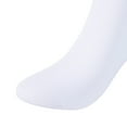 thumbnail image 5 of Lian LifeStyle Unisex Children 4 Pairs High Crew Combed Cotton Socks Small (5Y-8Y) White, 5 of 5