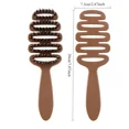 thumbnail image 7 of Boar Bristle Hair Comb Hollow Detangling Hair Brush Women Scalp Massage Brush Curly Hairbrush Salon Hairdressing Styling Tools, 7 of 7