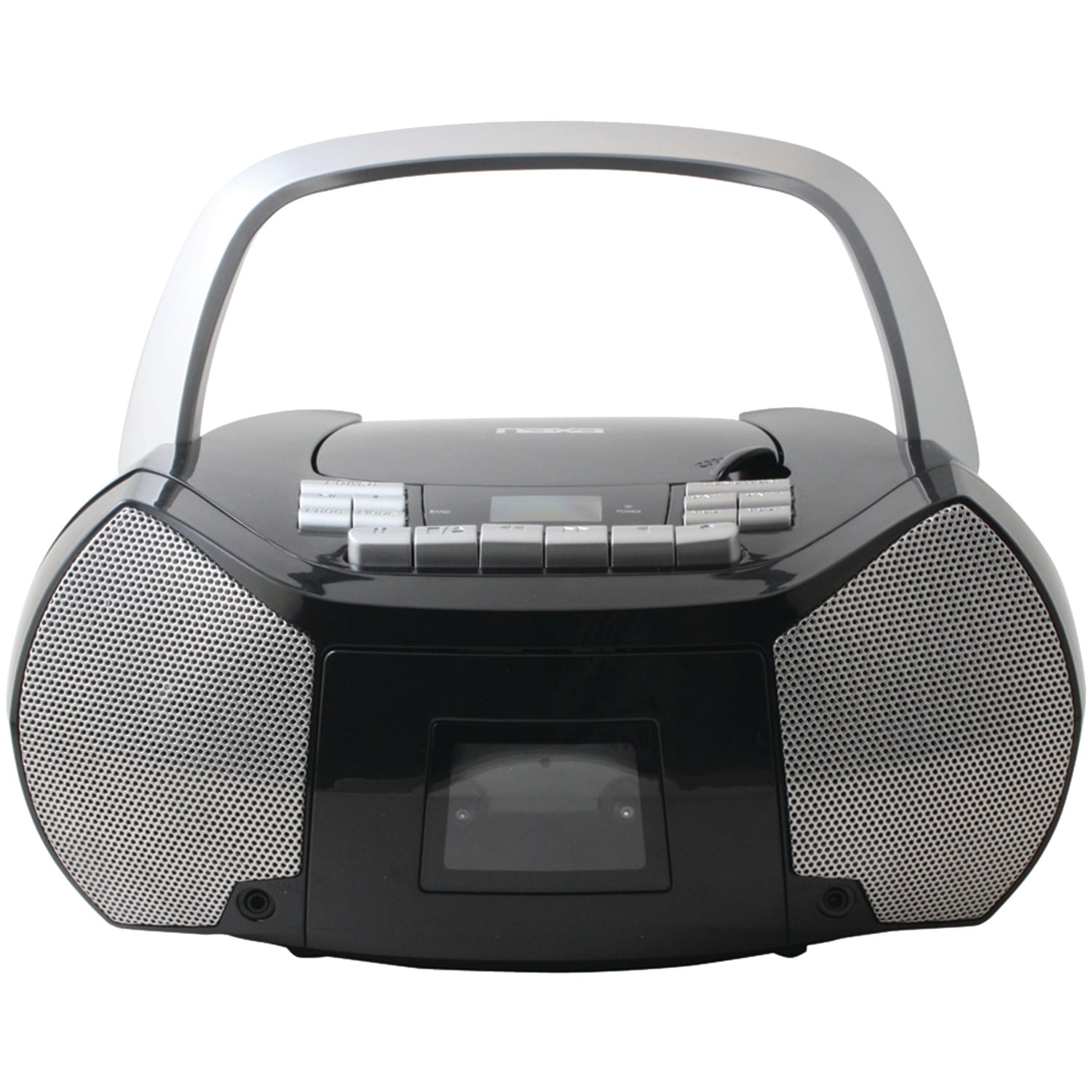 Naxa Portable CD/Cassette Player Boombox, Black