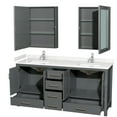 thumbnail image 6 of Wyndham Collection WCS141472DESC2UNSMED Sheffield 72" Free Standing Double Basin Vanity, 6 of 7