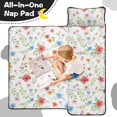 thumbnail image 4 of Pioneer Flower Floral Print Pattern Toddler Nap Mat for Teens Preschool Daycare, Teens Sleeping Mat Bag, Toddler Sleeping Bag with Pillow, 4 of 6