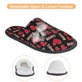 thumbnail image 3 of Fotbe Heart Pantuflas Peludas para Mujer con Estampado, Zapatillas de Peluche, Zapatos de Invierno para Casa, Uso Interior y Exterior-Large, 3 of 8