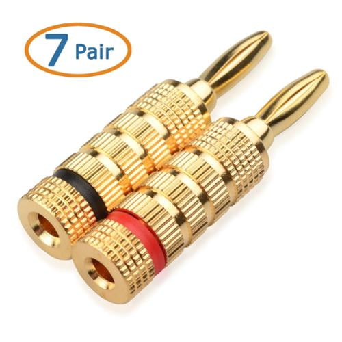 1pair High Quality Copper Banana Plug Male to Banana Jack Test Cable 2 Colors 