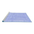 thumbnail image 2 of Ahgly Company Machine Washable Indoor Rectangle Oriental Blue Traditional Area Rugs, 7' x 9', 2 of 4