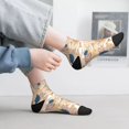 thumbnail image 5 of Bingfone Tropical Beach Sea Shell Design Patterned Men's Women's Casual Cotton Socks, 5 of 5