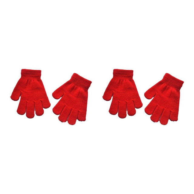 Sonducket 1 par de guantes para niños Accesorio de ropa con cubierta de dedo cómoda y exquisita con color sólido para ropa de invierno Gris Type5 NO5