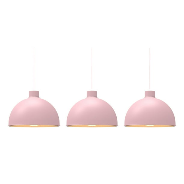 Ilios Innova | Paquete de 3 lámparas de techo colgantes decorativas estilo nórdico retro de 36 cm para habitaciones y salas de estar