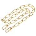 thumbnail image 1 of Unique Bargains 3mm Thick 1m Long Chain Connectors Pendant Light Fixture Chains Gold 1 Set, 1 of 5