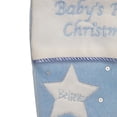 thumbnail image 3 of Northlight 20" Blue "Baby's First Christmas" Velveteen Snowman Angel Christmas Stocking, 3 of 3