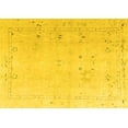 thumbnail image 1 of Ahgly Company Machine Washable Indoor Rectangle Oriental Yellow Traditional Area Rugs, 2' x 4', 1 of 4