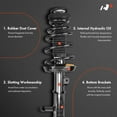 thumbnail image 3 of A-Premium Rear Pair Complete Struts with Coil Springs Compatible with Subaru Legacy 1998 1999, AWD 2.2L H4 Automatic, 3 of 8