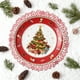 thumbnail image 1 of Christmas Snowflake PVC Table Mat Round Waterproof Heat Resistant Holiday Dining Placemat for Western Style Decor Party Table Setting Festive Dinnerware Cover, 1 of 6