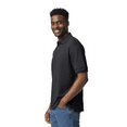 thumbnail image 3 of Gildan Men's DryBlend Jersey Polo Shirt Perfect Button Down Golf Polo Shirts for Men, Dark Heather 3XL GR88, 3 of 5