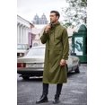 thumbnail image 2 of COOFANDY Men's Rain Jacket with Hood Waterproof Lightweight Active Long Raincoat, 2 of 6