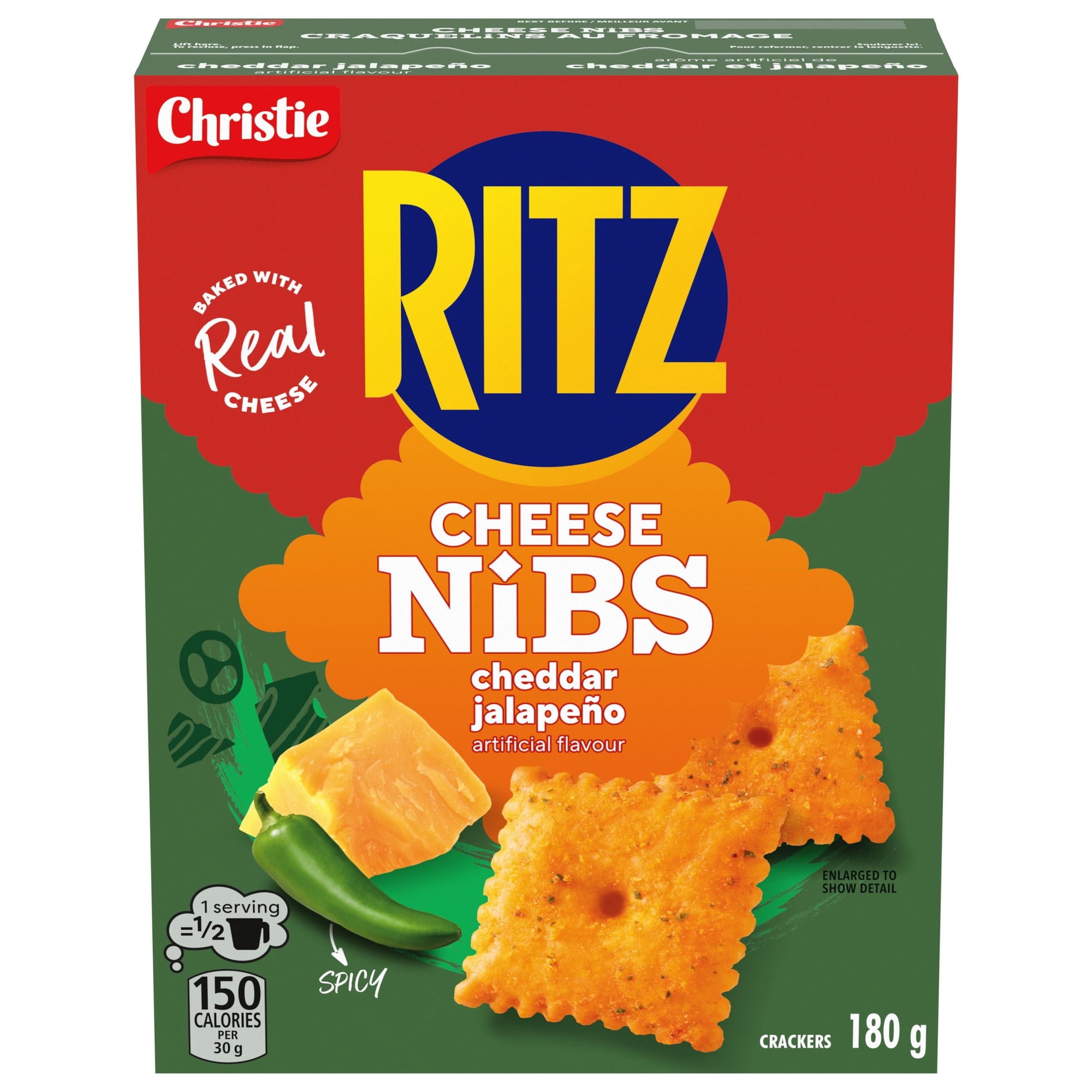 CHRISTIE RITZ CHEESE NIBS CHEDDAR JALAPENO - Walmart.ca