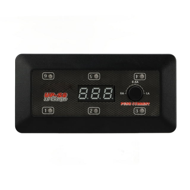 Cargador de batería LiPo UP S6 1S con indicador LED y puerto USB Micro MX MCPX para dron.