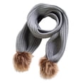thumbnail image 1 of Bufandas con Pompón para Bebés Recién Nacidos, Niñas, Niños , Invierno, Cálido, , Bufanda de Punto - Gris Yotijar Bufanda de los niños del invierno, 1 of 10