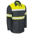 thumbnail image 3 of Red Kap Hi-Visibility Long Sleeve Color Block Ripstop Work Shirt - Type O, Class 1, 3 of 6