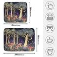thumbnail image 2 of Ryvnso Mushroom Forest Dish Drying Mat for Kitchen Countertop 18x24 Large Dish Pad Drainer Rack Dish Sink Mats, 2 of 7