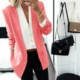 thumbnail image 2 of Vedolay Blazer Jackets Womens Fashion 2023 Casual Long Sleeve Open Front Work Blazer Jackets with Pockets,Pink XXL, 2 of 4