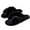 Black, variant on Women's Fuzzy Slippers House Slippers Cross Band Slippers Indoor Outdoor Soft Plush on Open Toe Slippers