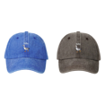 thumbnail image 1 of Capa Béisbol Tonta Bordada Sombrero Vintage Ajustable (real) Azul Rojo, 1 of 8