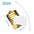 thumbnail image 4 of Square 2Pack PU Leather Pineapple Cruise Luggage Tag with Privacy Cover and Stainless Steel Ring - Suitable for Travel Handbags Backpacks Luggage Tags, 4 of 6